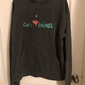 Mega yacht coco Chanel embroidered hoodie size L